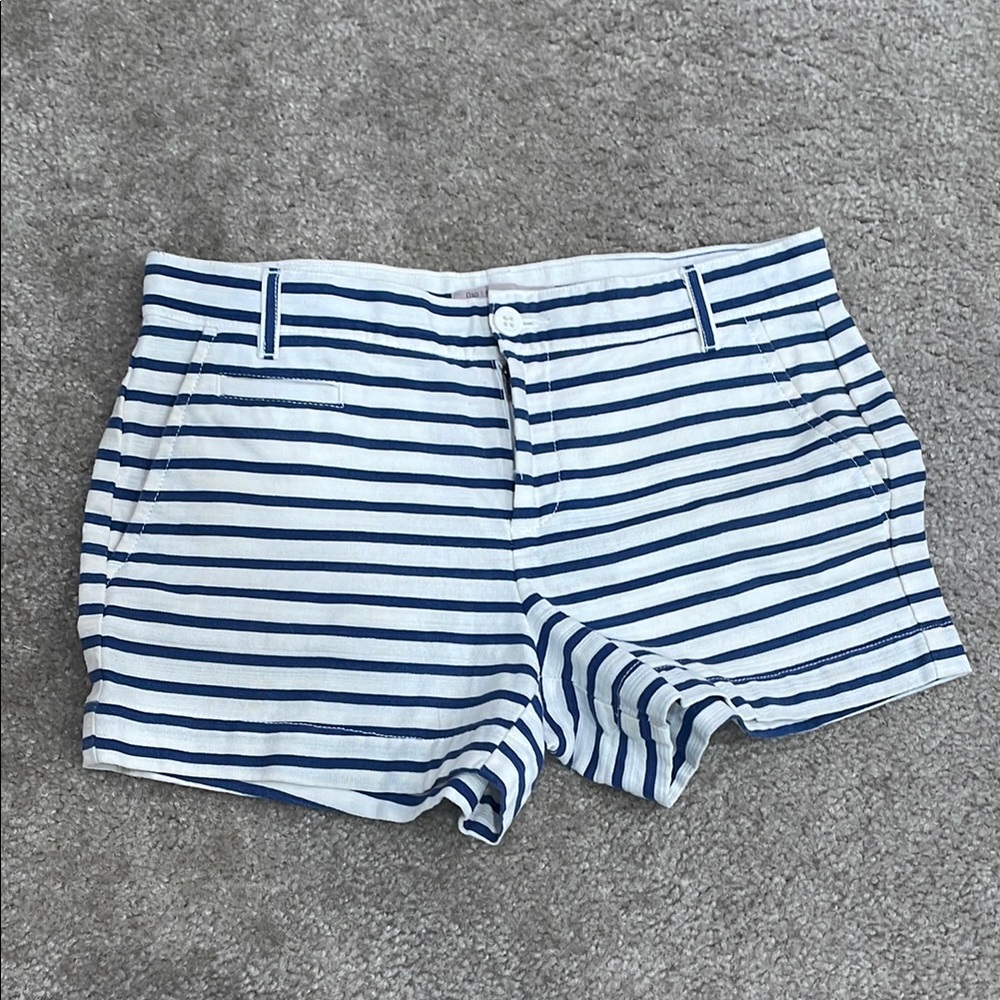 GAP Blue and White Bermuda Shorts Classic Stripes